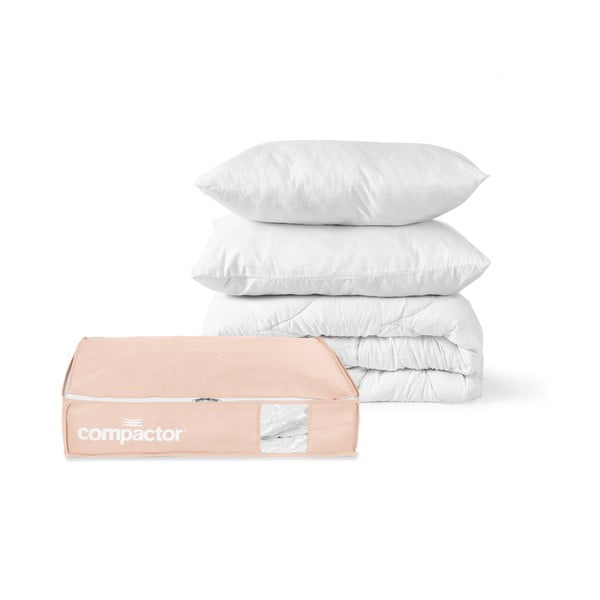 Vakuuma plastmasas uzglabāšanas kaste zem gultas 65x45x15,5 cm Pink Edition – Compactor-image-4