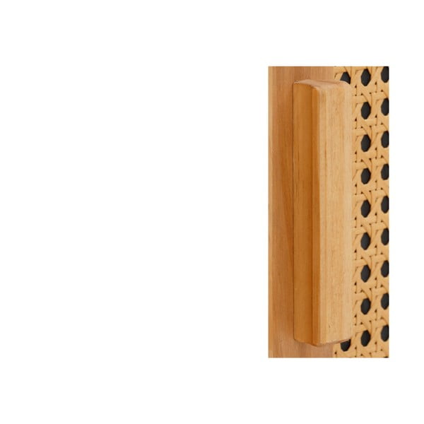 Kumode no priedes koka ar rotangpalmas durvīm Støraa Jolene, platums 128 cm-image-2