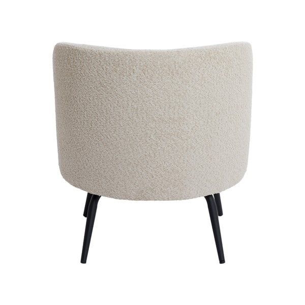 Krēmkrāsas atpūtas krēsls no buklē auduma Dieyda – Light & Living-image-4