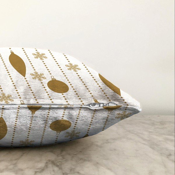 Ziemassvētku šenija spilvendrāna Minimalist Cushion Covers Christmas Ornaments, 55 x 55 cm-image-1