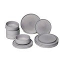 Pelēku keramikas trauku komplekts (12 gab.) Bonami Selection Malia