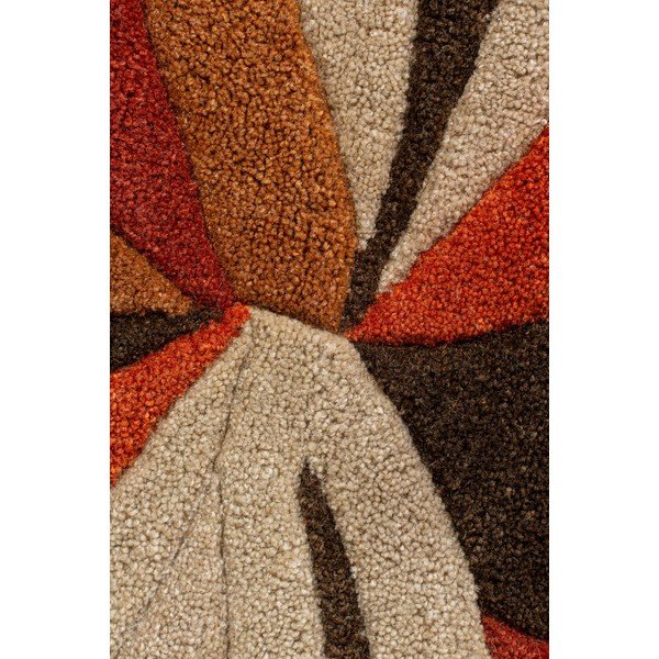 Oranžs paklājs Flair Rugs Splinter, ⌀ 135 cm-image-1