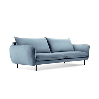 Gaiši zils samta dīvāns Cosmopolitan Design Vienna, 200 cm
