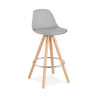 Pelēks bāra krēsls Kokoon Anau, sēdekļa augstums 64 cm