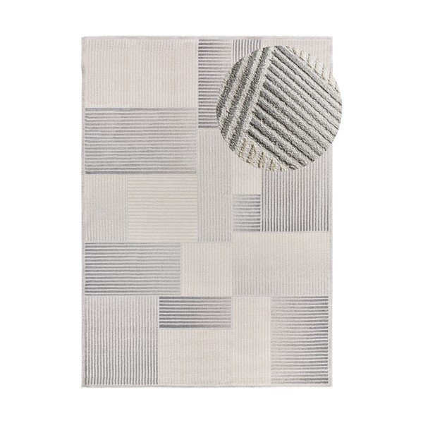 Gaiši pelēks/ziloņkaula krāsas paklājs 80x150 cm Baresa – Universal