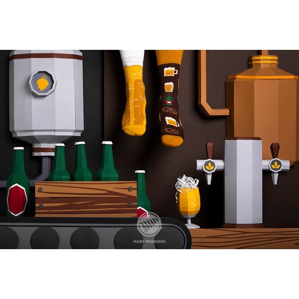 Zeķes Many Mornings Craft Beer, 39-42 izmērs-image-1