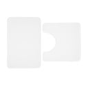 Balti atmiņas putu vannas istabas paklājiņi tualetei (2 gab.) 50x80 cm Anti-Bacterial – Catherine Lansfield