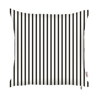 Melna un balta spilvendrāna Mike & Co. NEW YORK Pinky Light Stripes, 43 x 43 cm