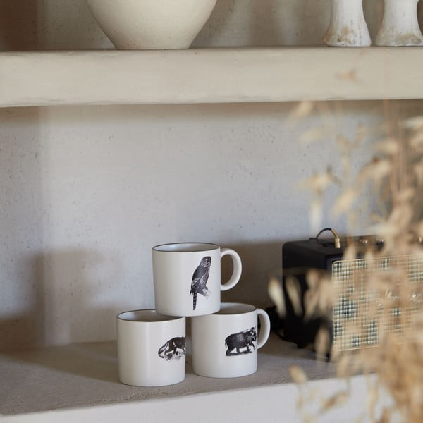 Melnas/bēšas māla krūzes (4 gab.) 350 ml Elements – Costa Nova-image-4