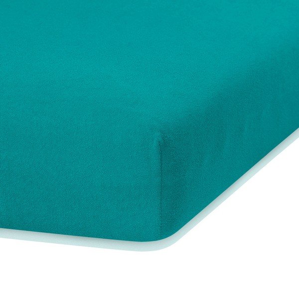 Tirkīza elastīgs palags divguļamai gultai AmeliaHome Ruby Siesta, 180/200 x 200 cm-image-2