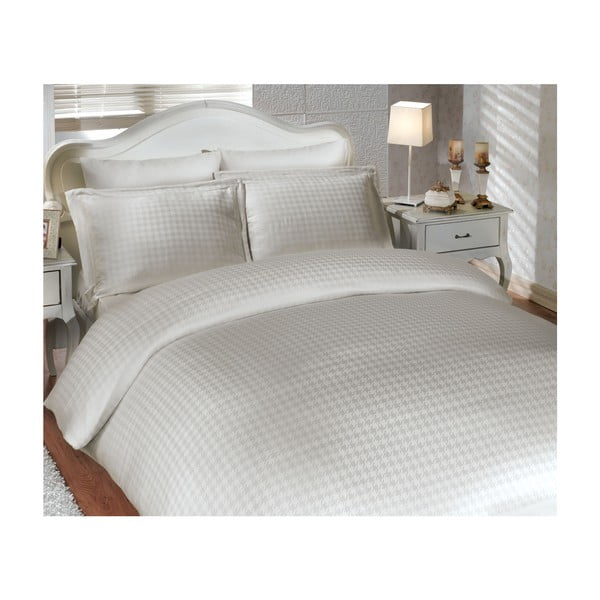 Divvietīga gultas veļa Diamond Cream, 200x220 cm