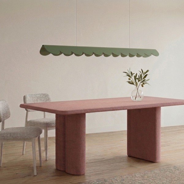 Salvijas zaļa alumīnija LED piekaramā lampa BISCUIT – Thoro-image-2