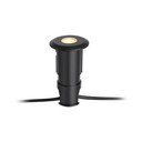 Melns padziļinājumā iebūvēts gaismeklis Markslöjd Garden 24 Decklight, ø 60 mm