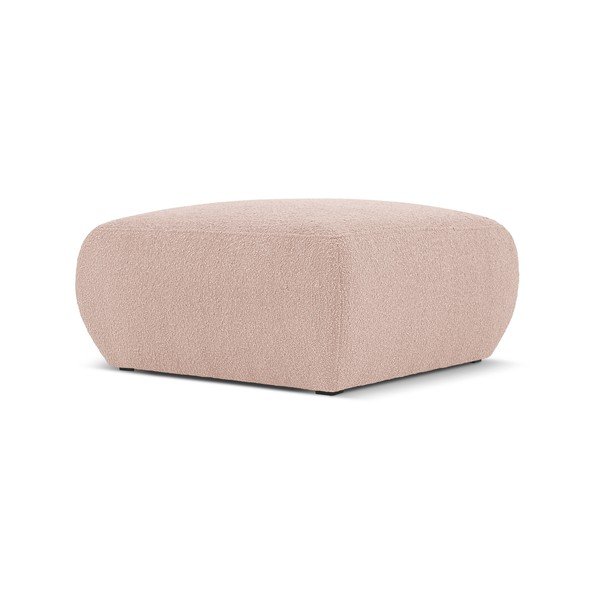 Rozā pufs no buklē auduma Molino – Micadoni Home-image-1