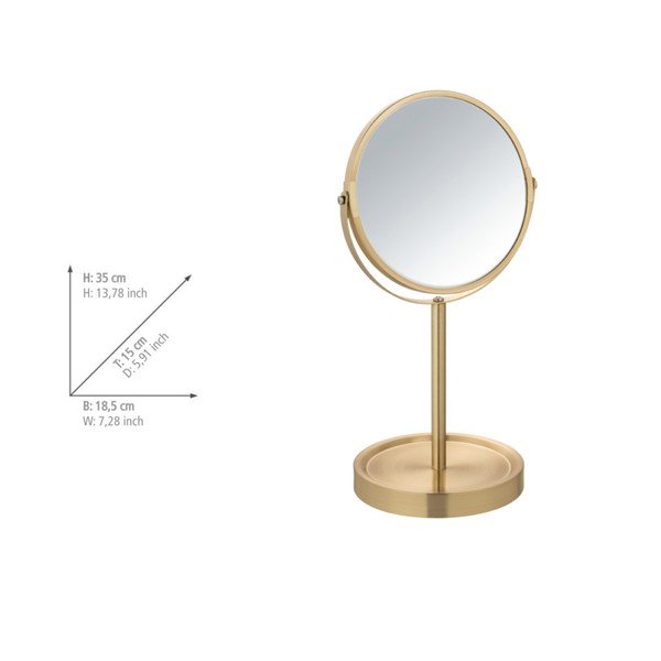 Kosmētikas palielināmais spogulis (ar 3x palielinājumu) 15x35 cm Alata – Wenko-image-2