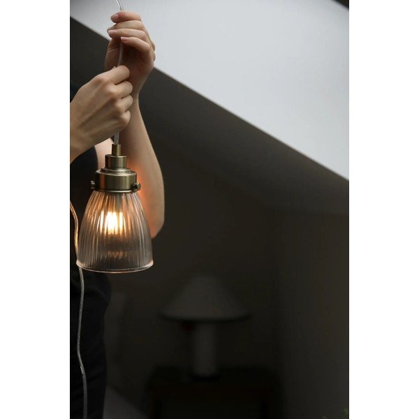 Misiņa krāsas piekaramā lampa ar stikla abažūru ø 11 cm Bellis – Markslöjd-image-2