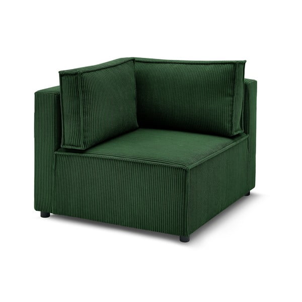 Zaļš velveta modulārais dīvāns (ar maināmu stūri) Nihad modular – Bobochic Paris