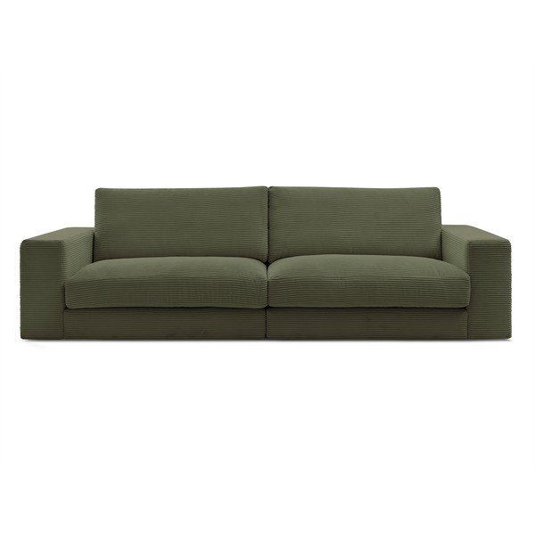 Zaļš velveta dīvāns 274 cm Leonard – Bobochic Paris