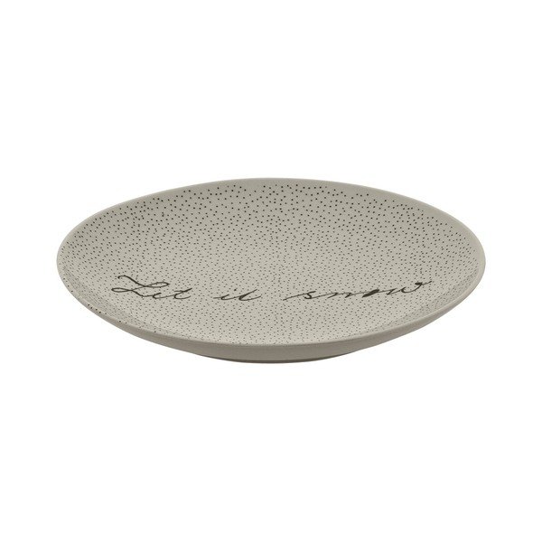 Balts keramikas šķīvis Bloomingville Sniegs, ⌀ 20 cm-image-1