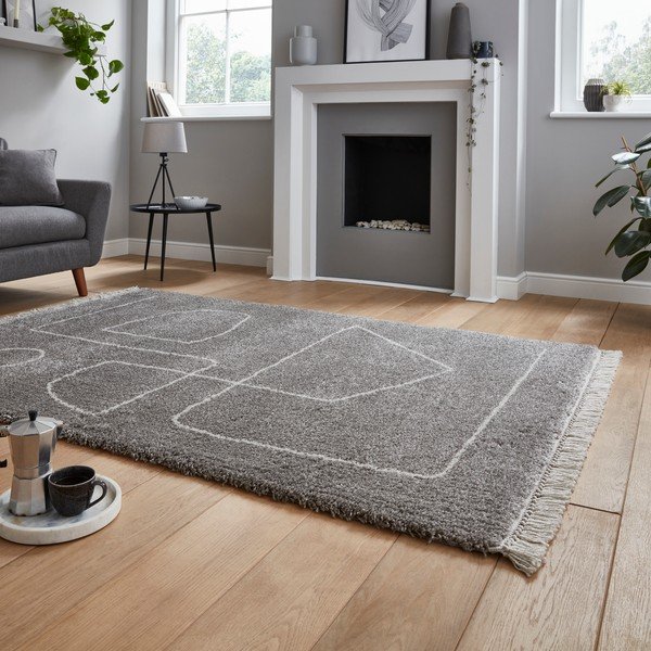 Pelēks paklājs Think Rugs Boho, 160 x 220 cm-image-2