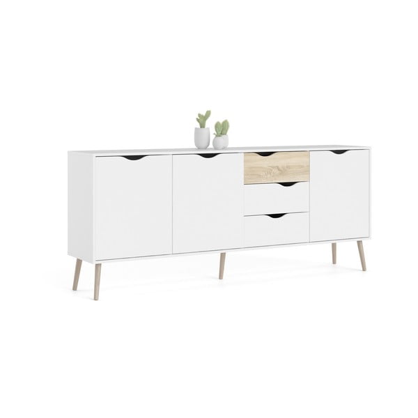 Balta kumode 196x82x39 cm Oslo – Tvilum-image-3