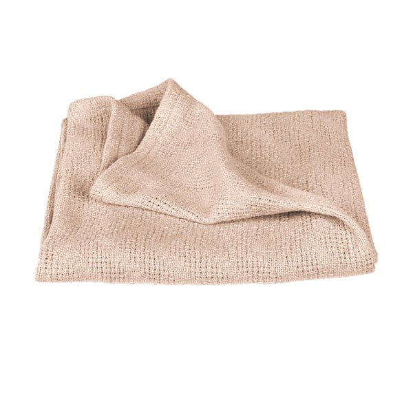 Bēša kokvilnas adīta bērnu sega 80x80 cm Frosty Almond – Roba