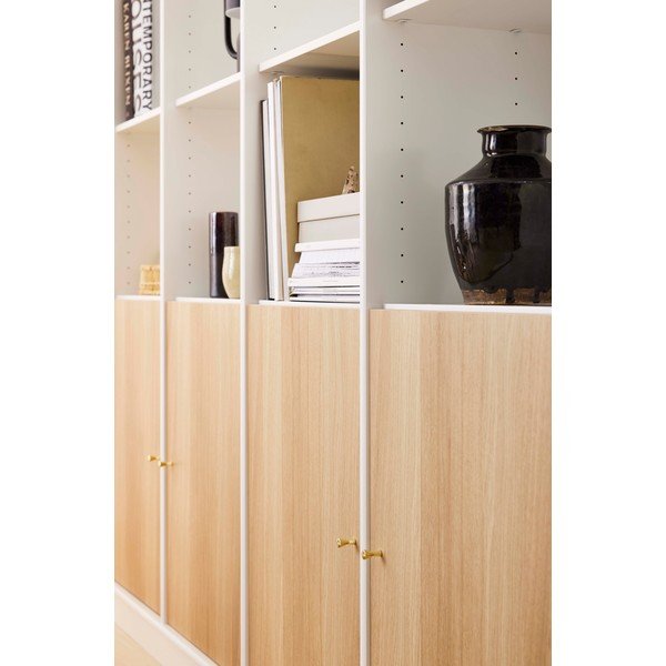 Balts ozolkoka imitācijas grāmatu plaukts 176x199 cm Mistral – Hammel Furniture-image-4