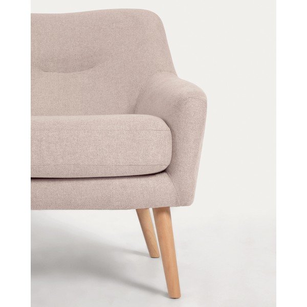 Bēšs atpūtas krēsls Candela – Kave Home-image-1