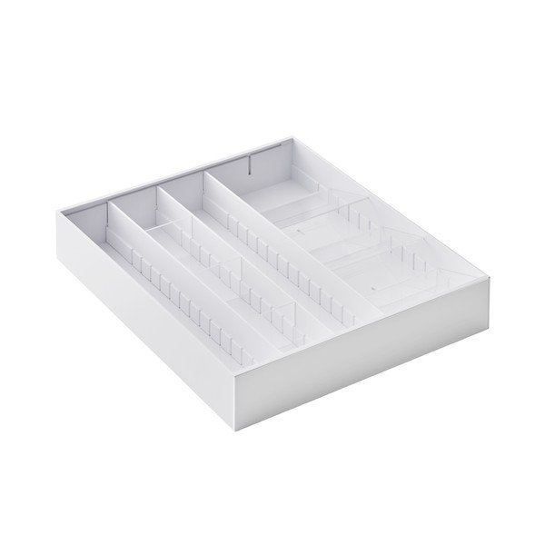 Balts plastmasas organizators atvilktnei 47,5 x 35 cm – YAMAZAKI-image-2