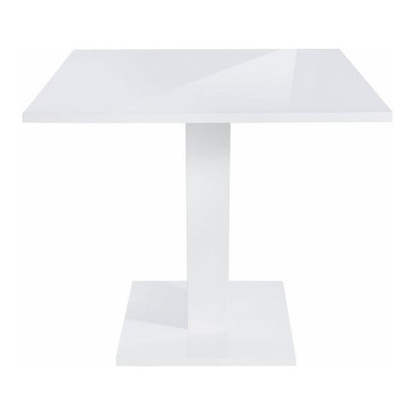 Glancēts balts ēdamgalds Støraa Allen, 90 x 140 cm-image-1