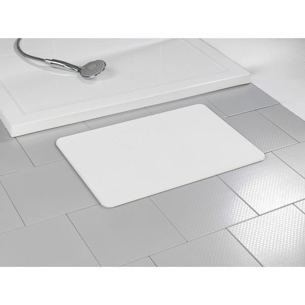 Balts diatomīta vannas istabas paklājiņš 39x60 cm Simi – Wenko-image-3