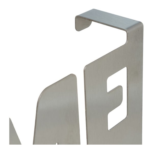 Matētas sudraba krāsas metāla durvju pakaramais 32 cm Home – Casa Selección-image-2