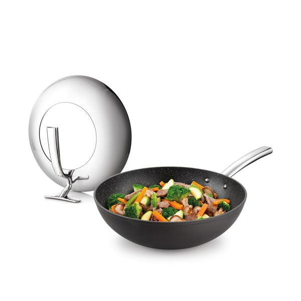 Wok panna ar vāku ø 30 cm President – Tescoma-image-1