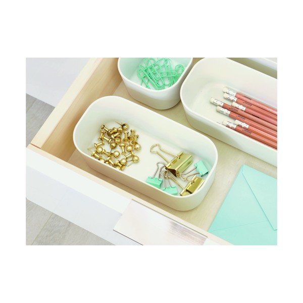 Balta uzglabāšanas kaste iDesign Eco, 9 x 18,3 cm-image-3