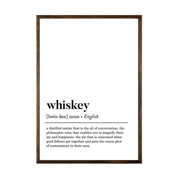 Plakāts 50x70 cm Whiskey – Wallity