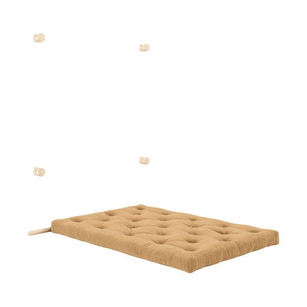 Gaiši brūns velveta salokāms dīvāns 135 cm Hooked – Karup Design-image-4