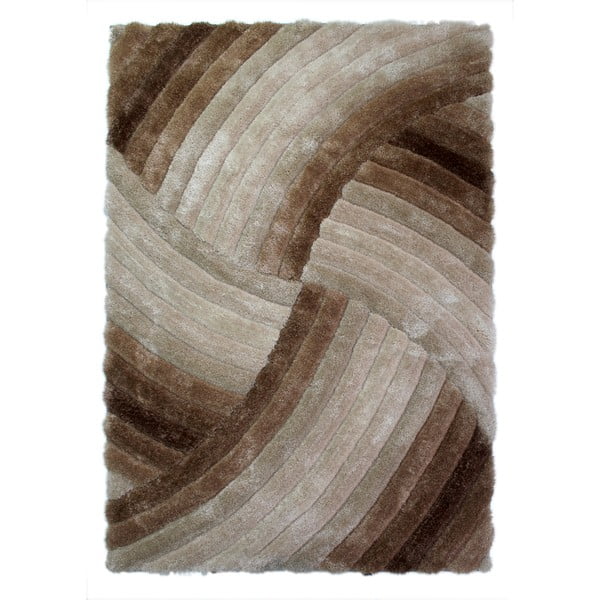 Brūns un pelēks paklājs Flair Rugs Furrow Natural, 160 x 230 cm