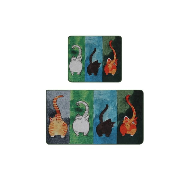 Vannas istabas paklājiņi (2 gab.) 60x100 cm Gatto Carino – Foutastic