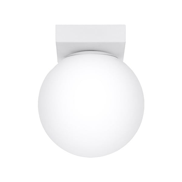 Balta griestu lampa ar stikla abažūru ø 12 cm Umerta – Nice Lamps