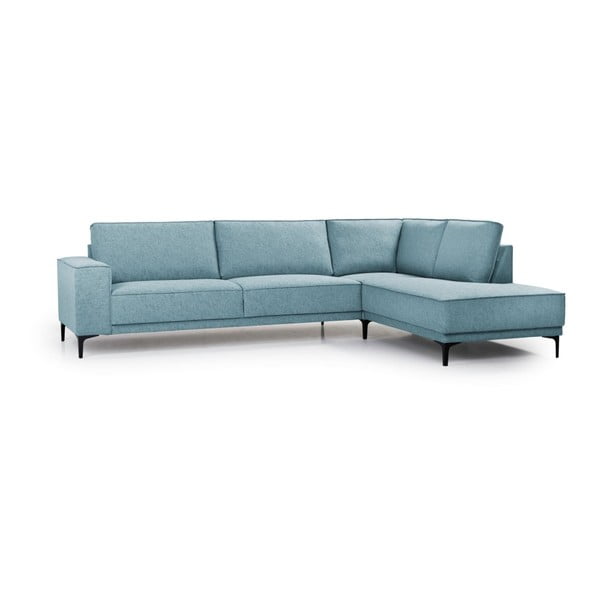 Gaiši zils stūra dīvāns (ar labo stūri) Copenhagen – Scandic