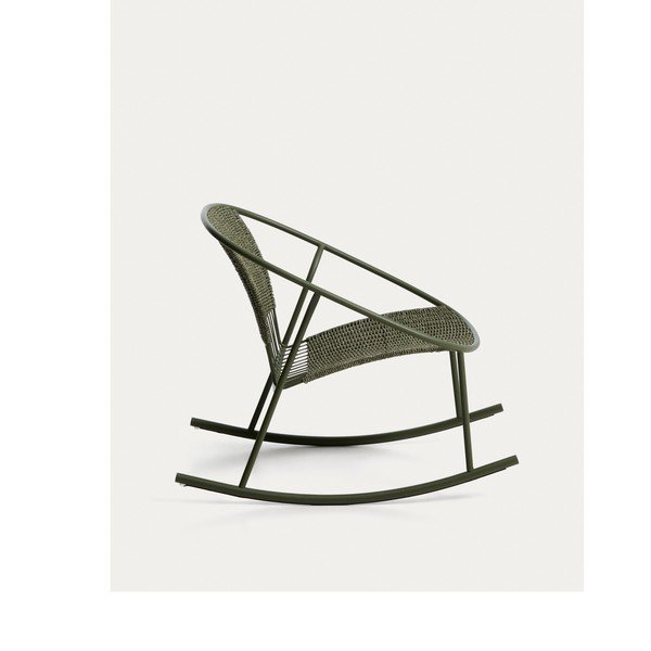 Zaļš dārza atpūtas krēsls Atrani – Kave Home-image-4