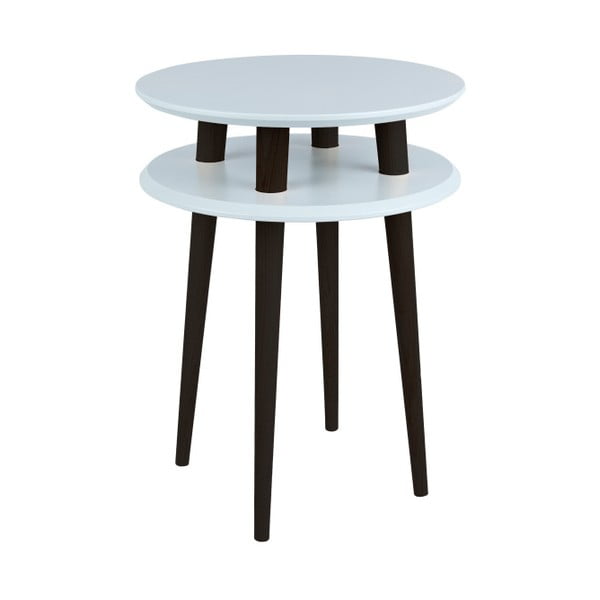 Gaiši pelēks sānu galds ar melnām kājām Ragaba UFO, Ø 45 cm