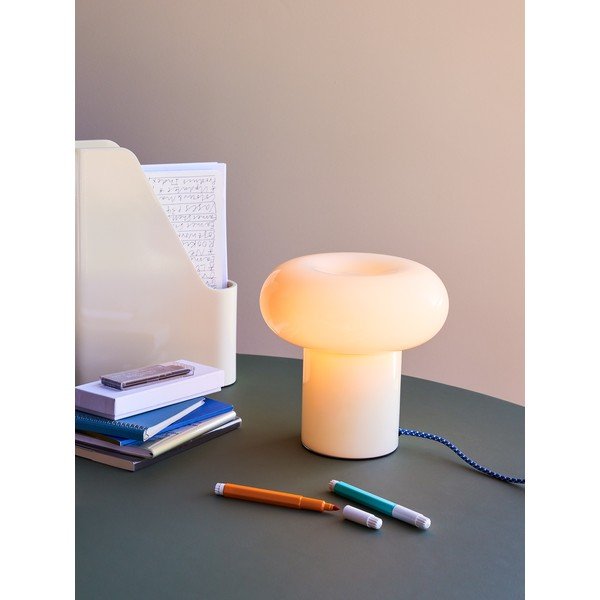 Gaiši zaļa stikla galda lampa (augstums 22 cm) Hues – Hübsch-image-1