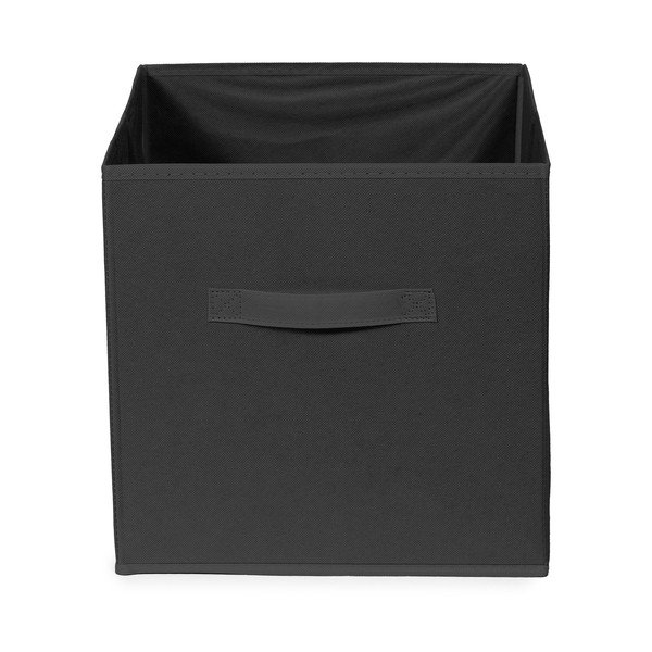 Melna tekstila uzglabāšanas kaste 31x31x31 cm – Compactor