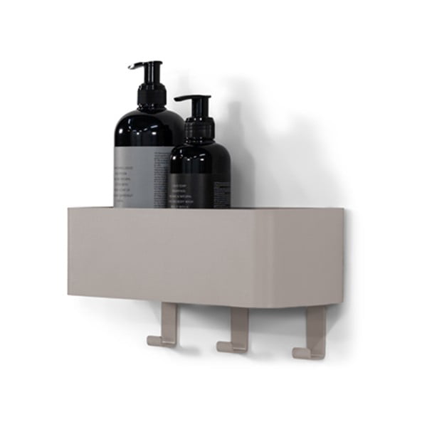 Pelēkbrūns tērauda sienas vannas istabas plaukts Multi – Spinder Design-image-2