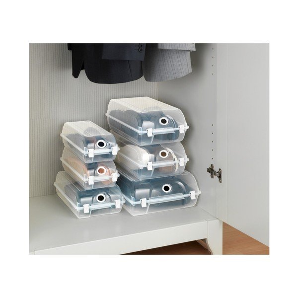 Caurspīdīga apavu glabāšanas kaste Wenko Smart, platums 19,5 cm-image-2