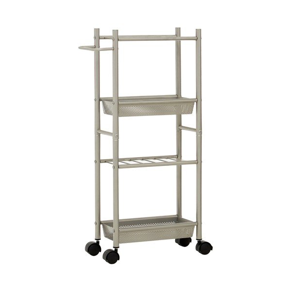 Metāla servēšanas galdiņš uz riteņiem 16x40 cm Dara – Premier Housewares