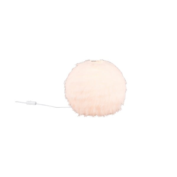 Krēmkrāsas galda lampa (augstums 24 cm) Furry – Reality-image-1