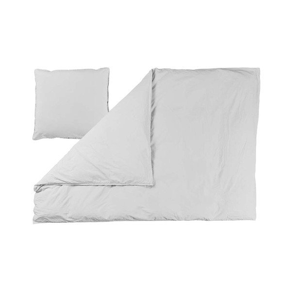 Balta pagarināta gultas veļa no organiskās kokvilnas 220x140 cm Curly – Bahne & CO