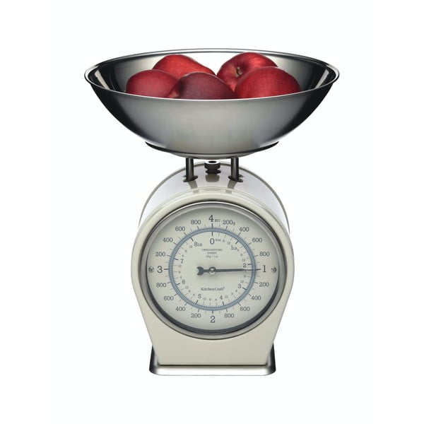 Krēmkrāsas virtuves svari Kitchen Craft Living Nostalgia, slodze 4 kg maks.-image-3